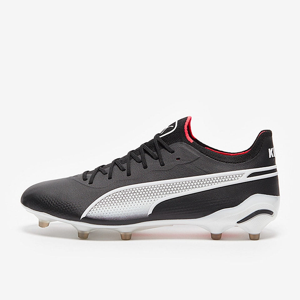 Puma King Ultimate FG/AG - Black/Puma White/Fire Orchid