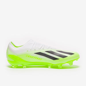 Adidas X Crazyfast.1 FG White/Core Black/Lucid Lemon