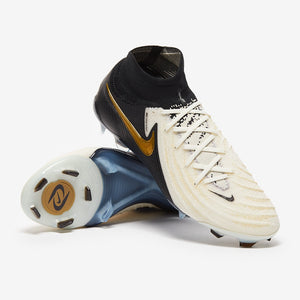 Nike Phantom Luna II Elite FG - White/Black/Metallic Gold Coin