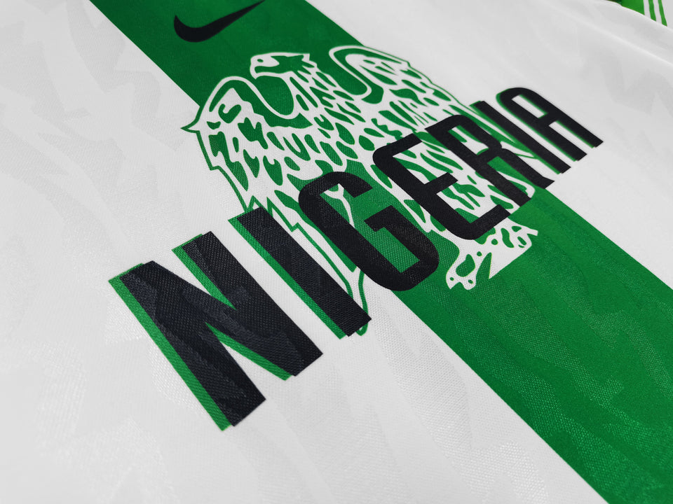 1996/98 Nigeria white and green kit