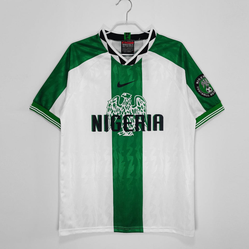 1996/98 Nigeria white and green kit