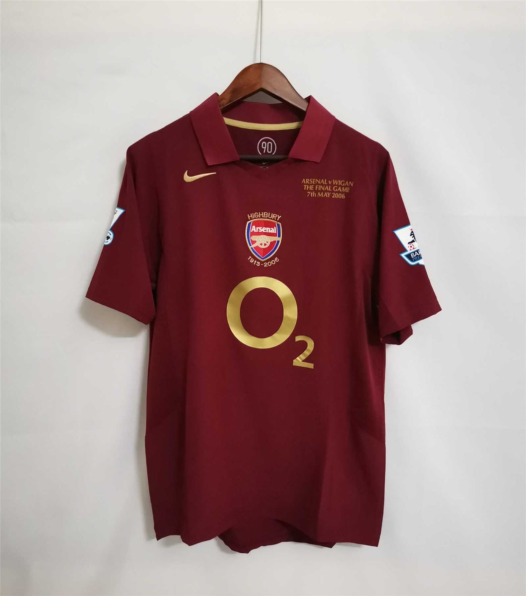 2005-2006 arsenal Home retro kit