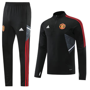 Manchester United Training Tracksuit - Black